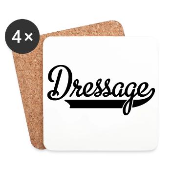 2541614 15546339 dressage - Dessous de verre (lot de 4) - blanc - Devant