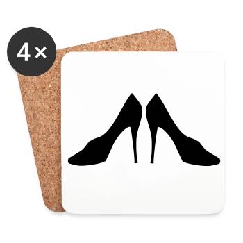 shoes - Coasters (set of 4) - white - Front