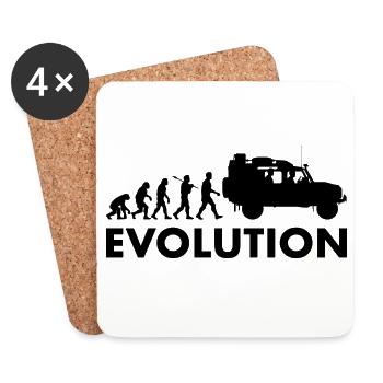 Defender 110 Offroad Evolution - Coasters (set of 4) - white - Front