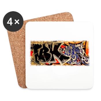 Graffiti - Coasters (set of 4) - white - Front