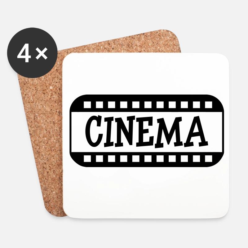 Cinema - Untersetzer (4er-Set) - Weiß