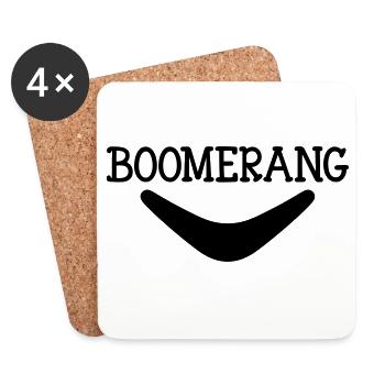Boomerang - Coasters (set of 4) - white - Front
