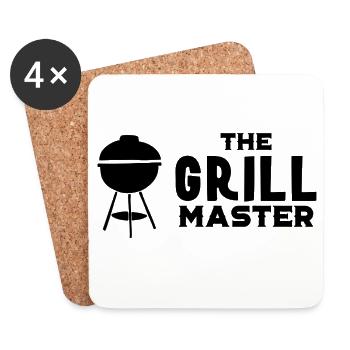 the grill master - Dessous de verre (lot de 4) - blanc - Devant