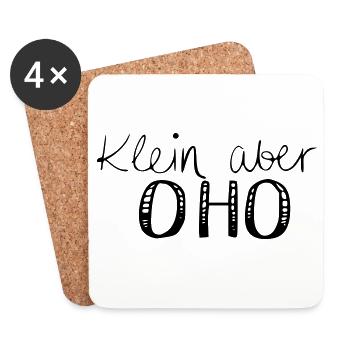 Klein aber OHO - Untersetzer (4er-Set) - Weiß - Vorne