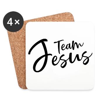 team jesus - Coasters (set of 4) - white - Front