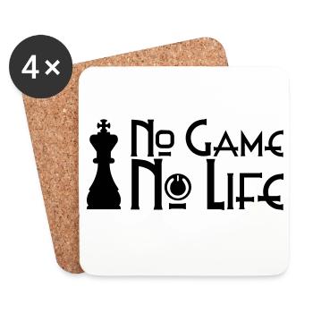 No Game No Life Statement - Coasters (set of 4) - white - Front