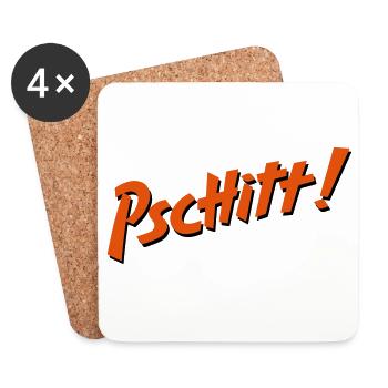Pschitt Orange - Untersetzer (4er-Set) - Weiß - Vorne