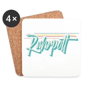 Ruhrpott - Untersetzer (4er-Set) - Weiß - Vorne