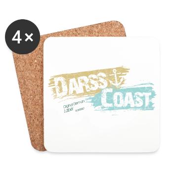 DarssCoast - Original Brand - Untersetzer (4er-Set) - Weiß - Vorne
