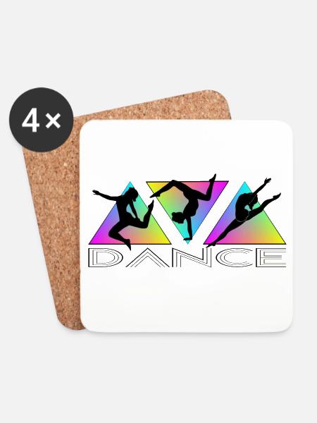 Dance - Untersetzer (4er-Set) - Weiß