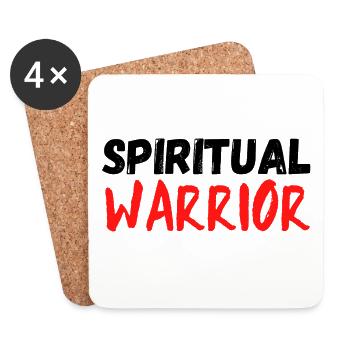 Spiritual Warrior (zen spiritualité) - Dessous de verre (lot de 4) - blanc - Devant