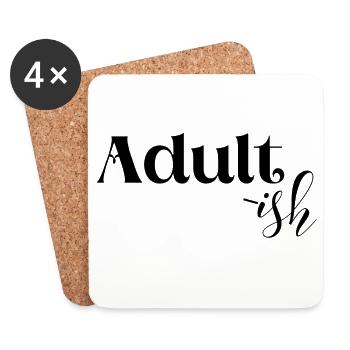 Not mature, funny - Coasters (set of 4) - white - Front