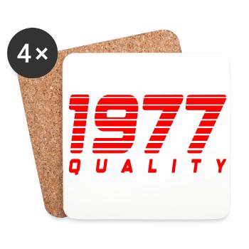 1977 quality | Color changeable - Coasters (set of 4) - white - Front