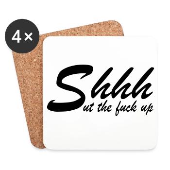 Shut - Coasters (set of 4) - white - Front