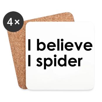 I think I'm crazy - Coasters (set of 4) - white - Front