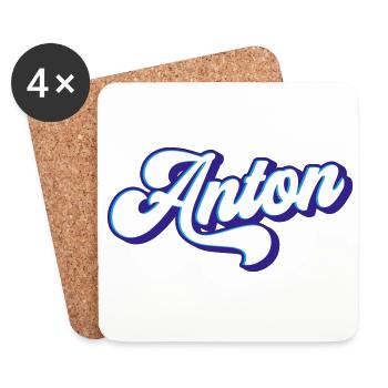 Anton | Couleurs changeantes - Dessous de verre (lot de 4) - blanc - Devant