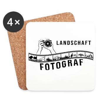 Landschaftsfotograf - Untersetzer (4er-Set) - Weiß - Vorne