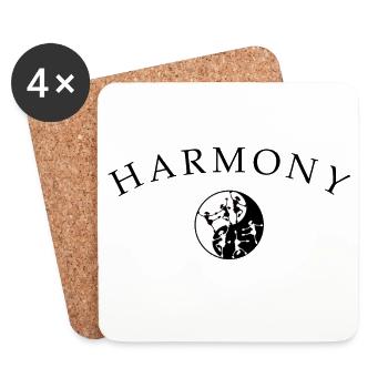 Ballet, Dance, Harmony - Coasters (set of 4) - white - Front