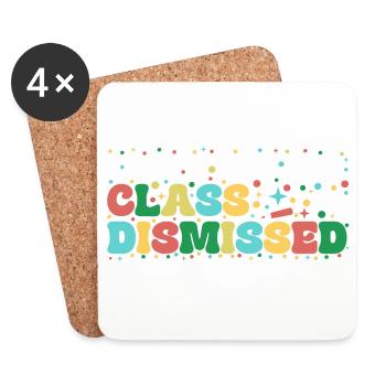 Cours terminé : Fun coloré - Dessous de verre (lot de 4) - blanc - Devant