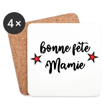MAMA. MUTTERTAG. ALLES GUTE ZUM GEBURTSTAG - Untersetzer (4er-Set) - Weiß - Vorne
