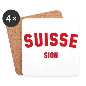 SION Suisse Switzerland Schweiz - Coasters (set of 4) - white - Front