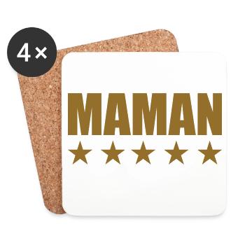The Best Mom - Mother's Day - Coasters (set of 4) - white - Front
