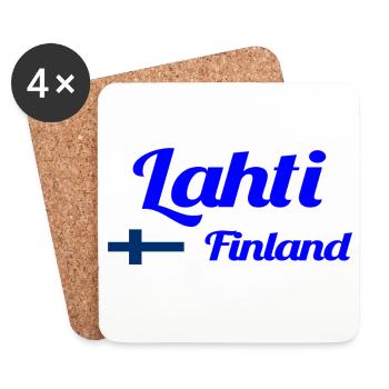 Lahti Finnland - Stylische Drucke - Untersetzer (4er-Set) - Weiß - Vorne