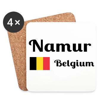 Namur Belgium- Stylish prints - Coasters (set of 4) - white - Front