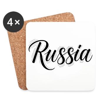 Russia - Untersetzer (4er-Set) - Weiß - Vorne