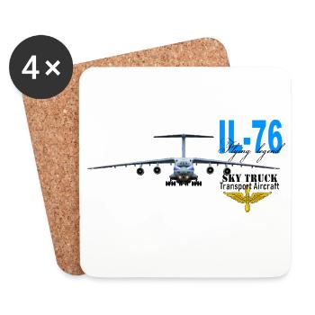 IL-76 - Coasters (set of 4) - white - Front