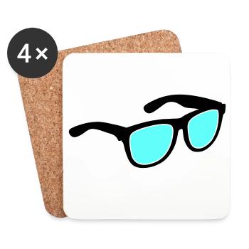 Lunettes Lunettes de soleil - Dessous de verre (lot de 4) - blanc - Devant