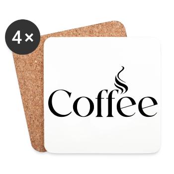 Coffee - Untersetzer (4er-Set) - Weiß - Vorne