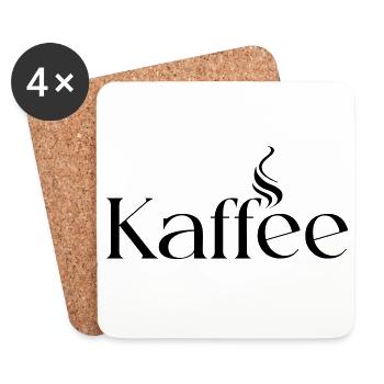 Kaffee - Untersetzer (4er-Set) - Weiß - Vorne