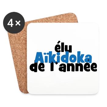 Aikido - Martial Art - Aikido - Coasters (set of 4) - white - Front