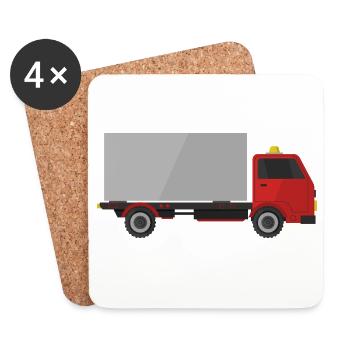 Truck - Coasters (set of 4) - white - Front