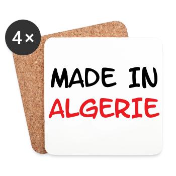 Made in Algeria - Coasters (set of 4) - white - Front