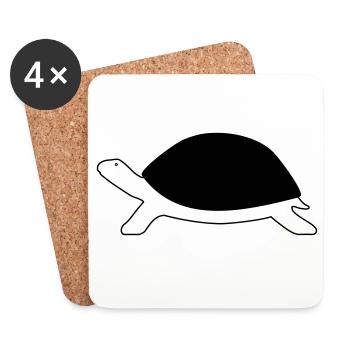Turtle - Coasters (set of 4) - white - Front