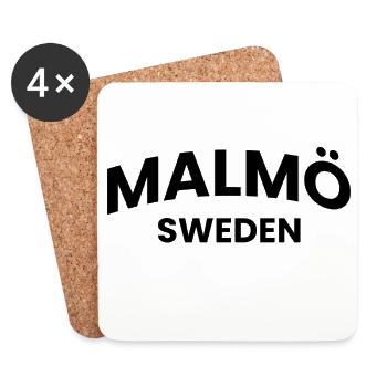 Malmö, Schweden - Untersetzer (4er-Set) - Weiß - Vorne