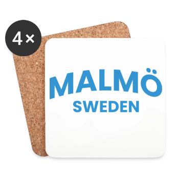 Malmö Sweden's pride - Coasters (set of 4) - white - Front