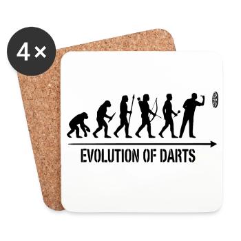 Darts Evolution Hoodie, Socks, Mug, Top - Coasters (set of 4) - white - Front