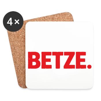 Forever Betze – T-shirt statement de Kaiserslautern - Dessous de verre (lot de 4) - blanc - Devant