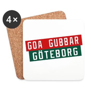 Göteborg Goa Gubbar - Untersetzer (4er-Set) - Weiß - Vorne