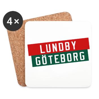 Lund gegen Göteborg Banner - Untersetzer (4er-Set) - Weiß - Vorne