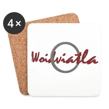Anneau Woidviatla - Dessous de verre (lot de 4) - blanc - Devant