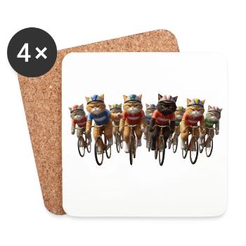 Vélo de route Vélo Vélo Sport Vélo VTT - Dessous de verre (lot de 4) - blanc - Devant