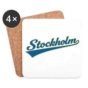 Je me suis perdu à Stockholm et j’ai adoré, la ville suédoise - Dessous de verre (lot de 4) - blanc - Devant