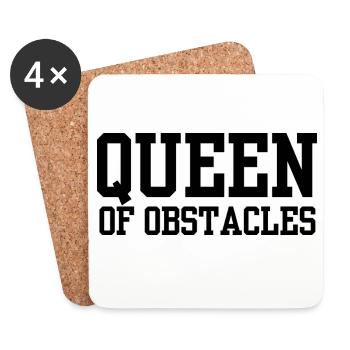 Queen of Obstacles - Coasters (set of 4) - white - Front