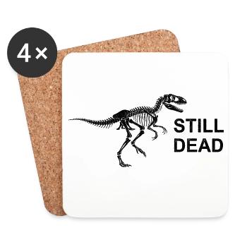 Dino Nihilisme - Dessous de verre (lot de 4) - blanc - Devant