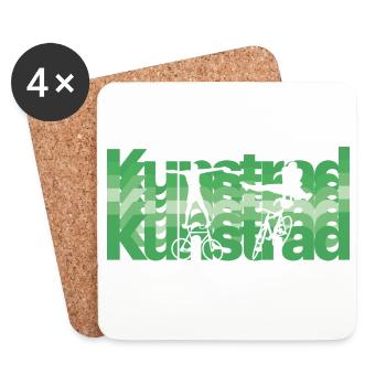 Artistic cycling, artistic cycling, indoor cycling - Coasters (set of 4) - white - Front