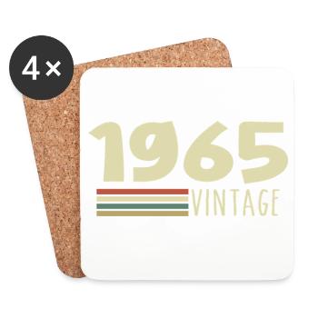 1965 Anniversaire 1965 - Dessous de verre (lot de 4) - blanc - Devant